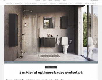Online advertorial for Ifö til Alt.dk - juni 2017